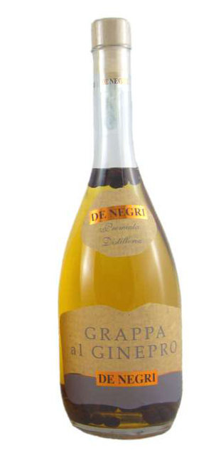 Grappa infusionada con enebro De Negri 700ml