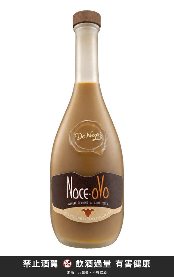 De Negri {'t': 'De Negri Noce-Ovo 700ml', 'h': 'Crema di liquore alla noce e uovo', 'b': 'Liquore cremoso con latte fresco e tuorli, al gusto di noce. 16% vol. Ottimo anche per rifinire dolci e gelati.', 'm': 'Liquore cremoso alla noce e uovo.'} 700ml｜禁止酒駕 飲酒過量有害健康