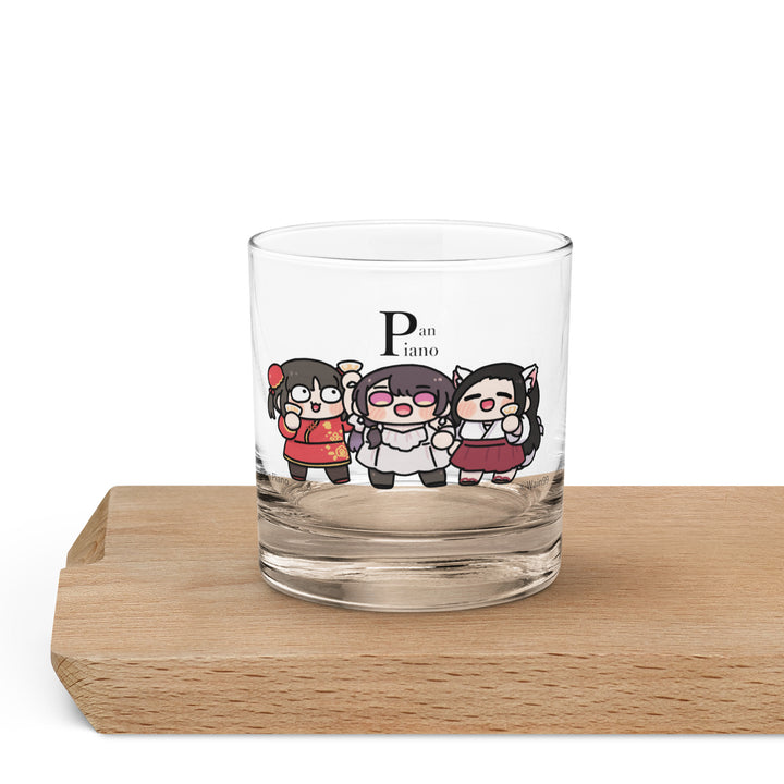 Rock Glass Pan Piano with Friends