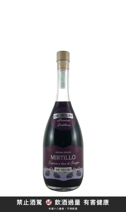 De Negri Liquore Mirtillo a base di Grappa 700ml｜禁止酒駕 飲酒過量有害健康