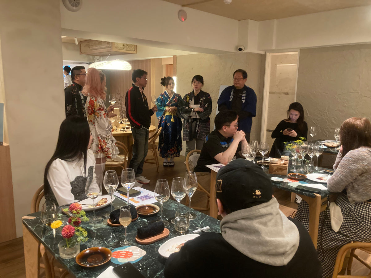 HOSUで開催した明利酒類の試飲会