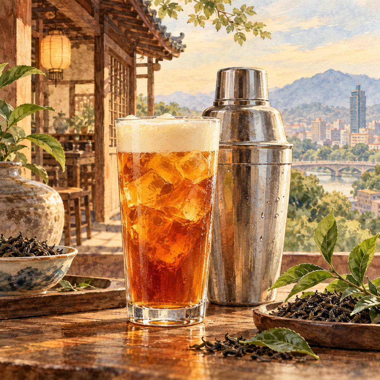 Bubble Foam Tea illustration