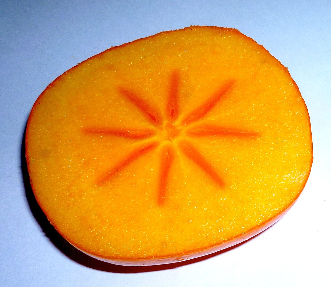 Sliced persimmon
